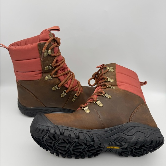 Keen Greta Waterproof Women's Size 8 M Brown Leather Lace-Up Hiking Boots - Picture 6 of 11